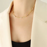 Baguette Omega Necklace