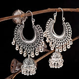 Silver Ethnic Earrings