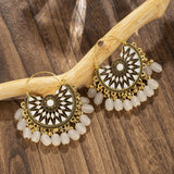 Meena Jaali Earrings (white)