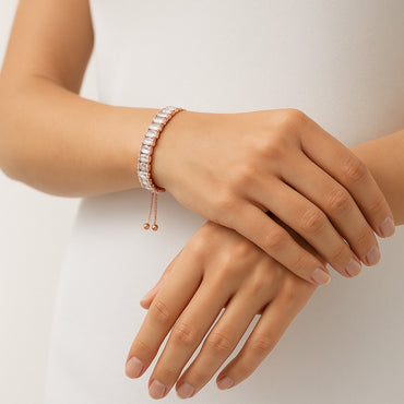 Baguette Bracelet (Rose Gold)