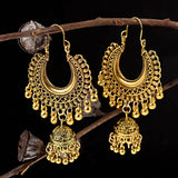 Gold Ethnic Earrings