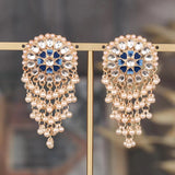 Blue Jhaalar Earrings