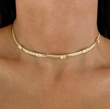 Baguette Omega Necklace