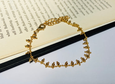 Gold Granuled Bracelet