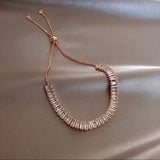 Baguette Bracelet (Rose Gold)