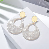 Oval Mother of Pearl Earrings