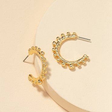 Ethnic Gold Hoops