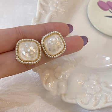 Moonstone Studs