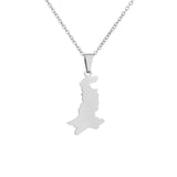 Pakistan Map Silver