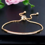 Zircon Embedded Bracelet (Gold)