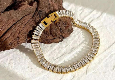 Infinity Baguette Bracelet