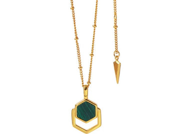 Green Hexa necklace