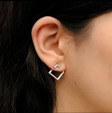 Split Squares Silver