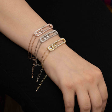 Rose Gold zircon bracelet