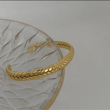 Braided Gold Cuff