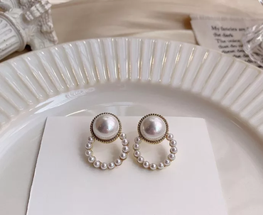Pearl C Studs