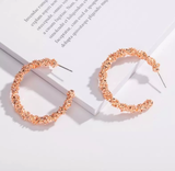 Rose Gold Hoops