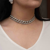 Studded Necklace (Silver)